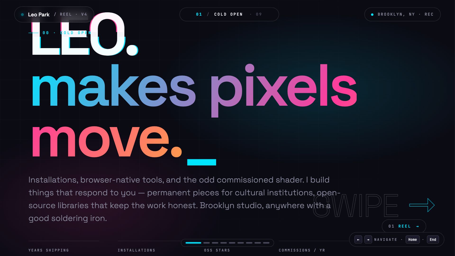 Horizontal Scroll template preview