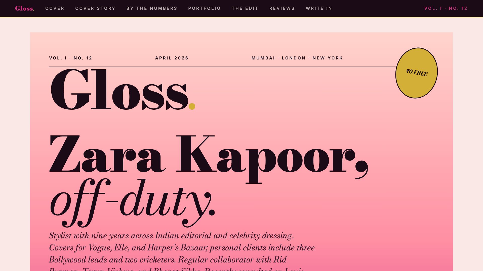 Magazine Glossy template preview
