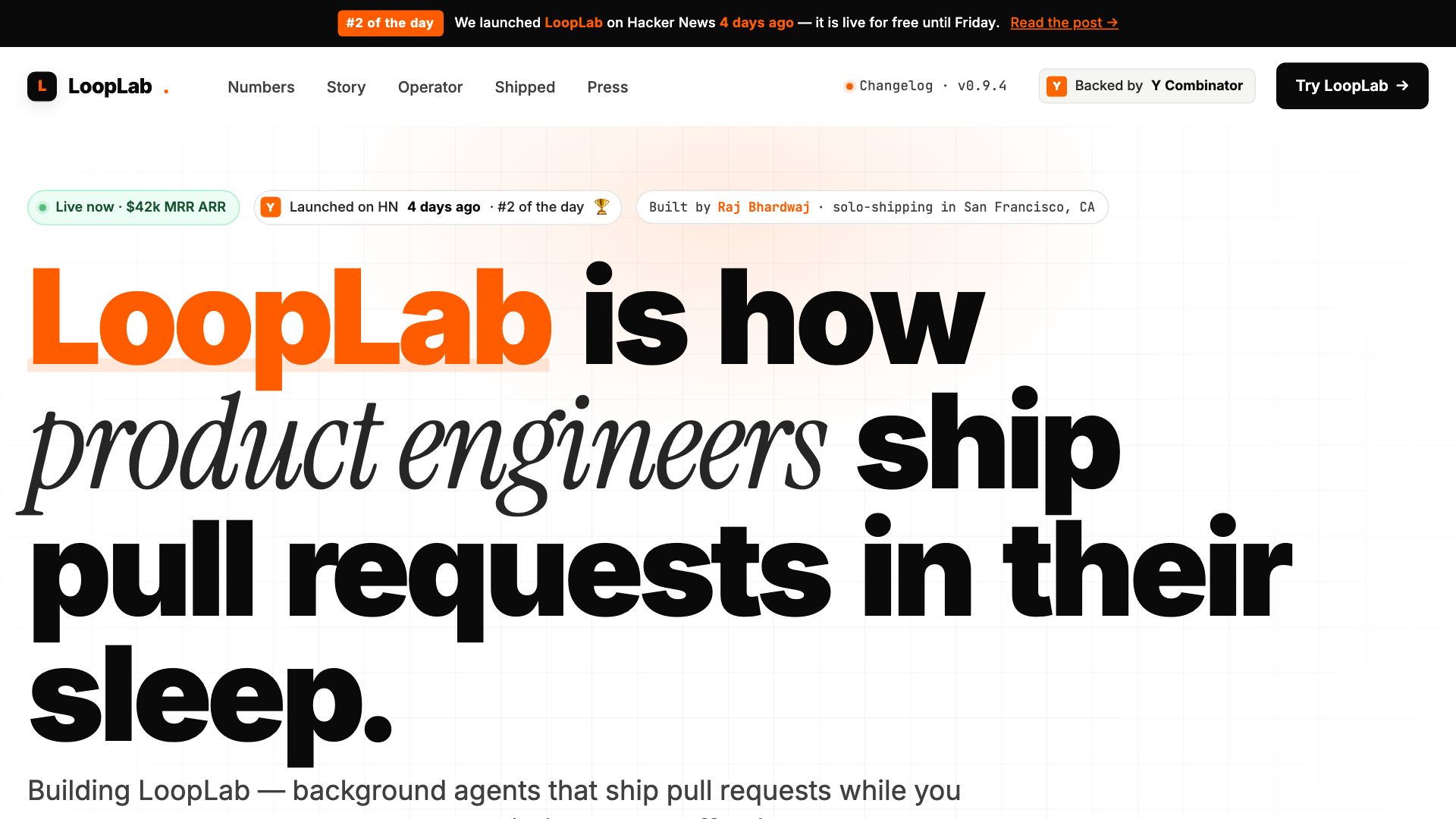 Startup Landing template preview