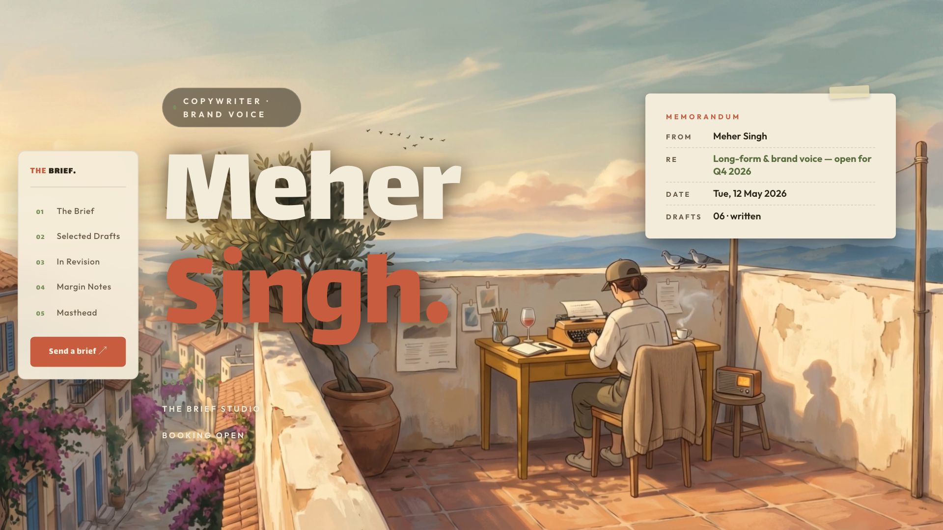 The Brief template preview